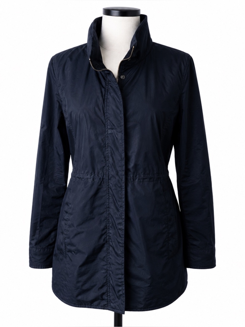 Woolrich Women’s Navy Lightweight Utility Jacket Zip Snap L